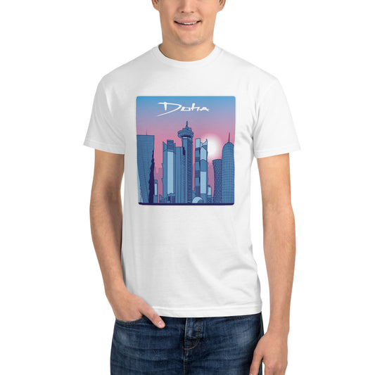 Doha Skyline Vaporwave Aesthetic T-Shirt