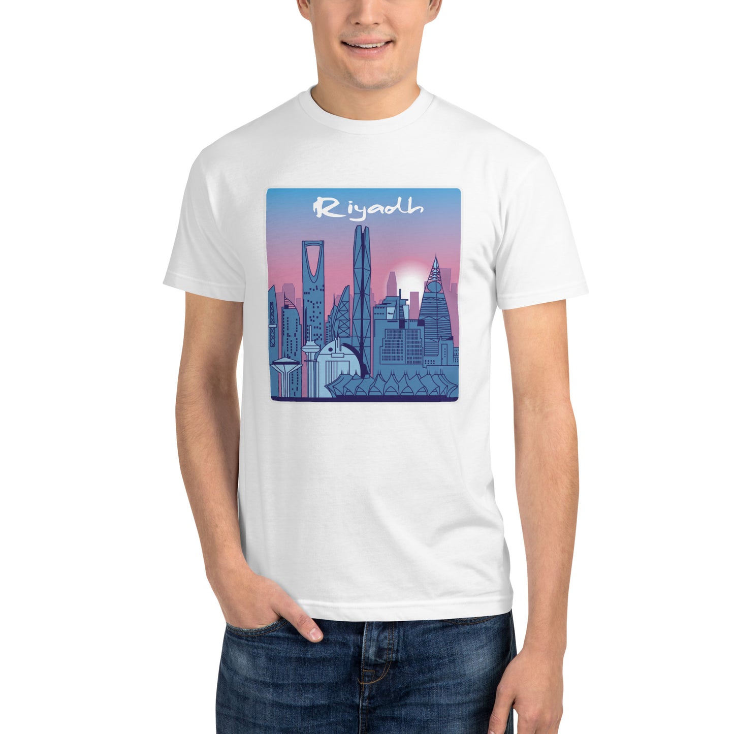 Riyadh Skyline Vaporwave Aesthetic T-Shirt